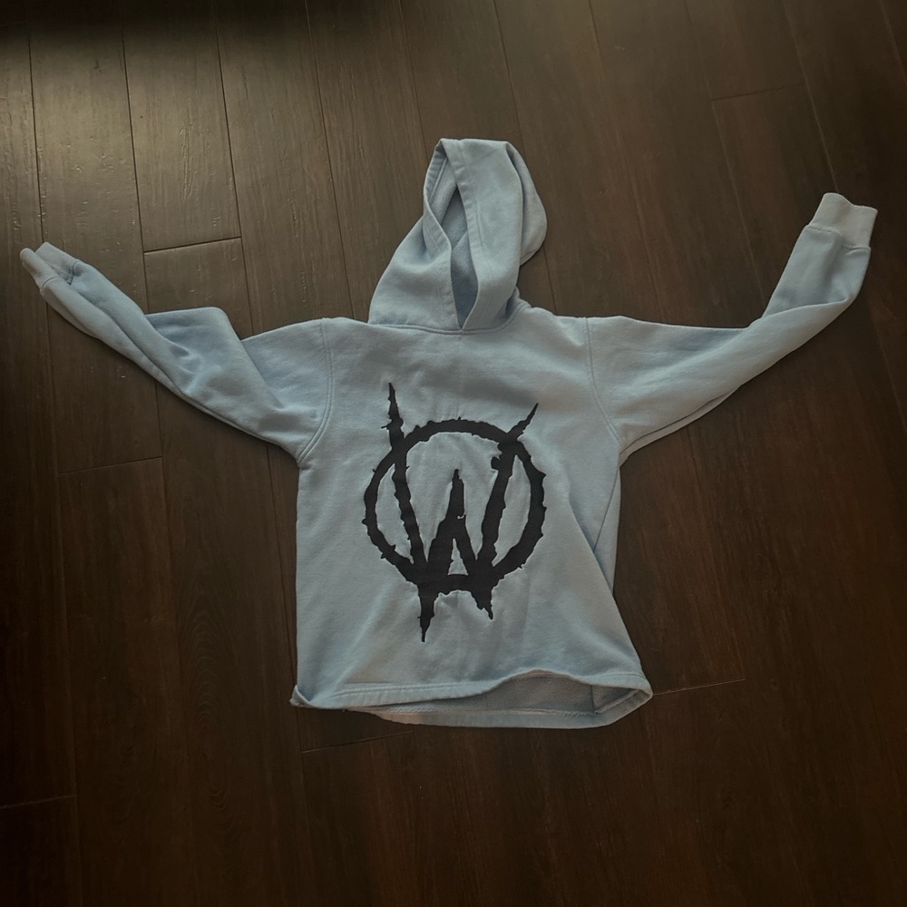 Lè Wuz Studios Winners Circle Hoodie in Baby Blue